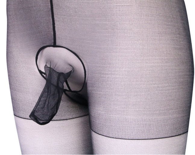 Black Stockings with Pole - Otokonoko F Size