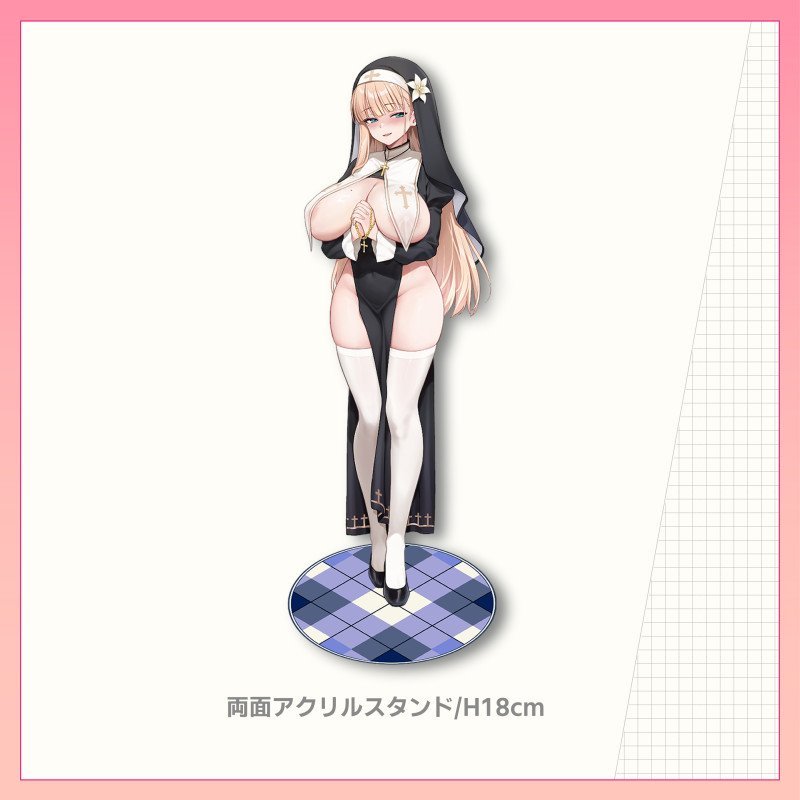Custom Order #J2607LOIN President of Studant Comittee Ayano Jinguji in Nun costume Acrylic Stand