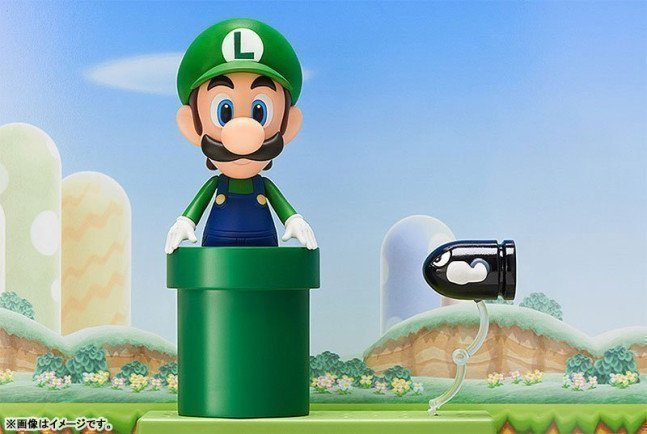 Luigi Nendoroid Figure -- Super Mario Brothers