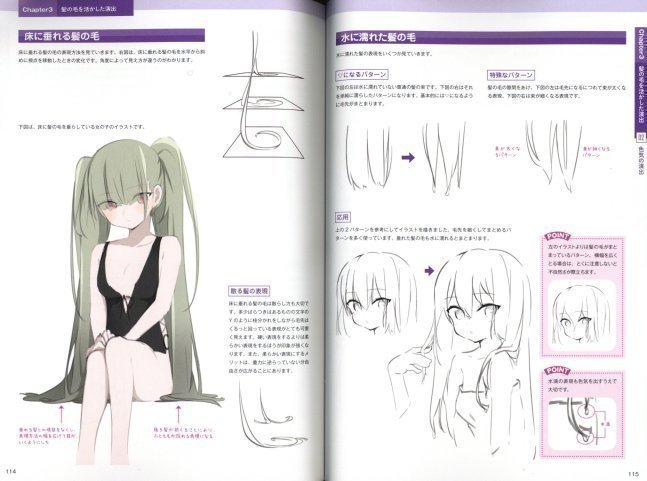 How to Draw Hair - Lectured by Paryi