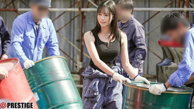 Remu Suzumori is Left Behind in a Factory Full of Men -- Remu Suzumori
