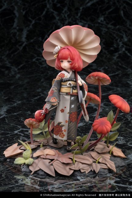 Mushroom Girls Series No.6 Marasmius Haematocephalus 1/1 Complete Figure
