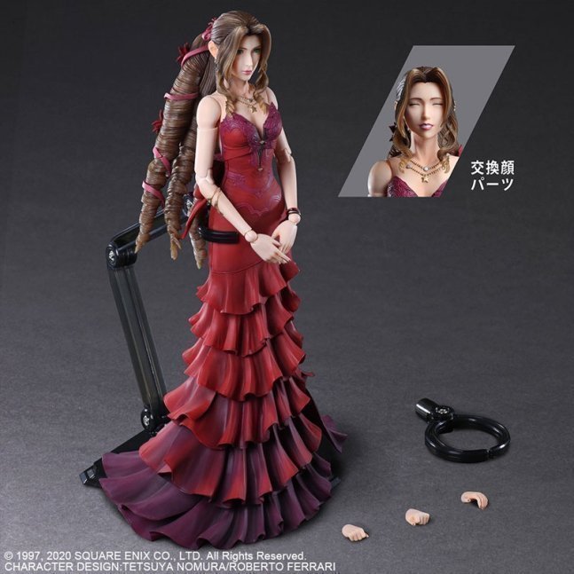 Aerith Gainsborough PLAY ARTS Kai Action Figure Dress Ver. -- Final Fantasy VII Remake