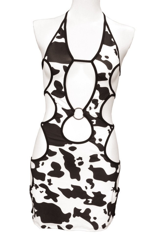 Cow Print Body Conscious Costume - Otokonoko 2L -- Ushigara