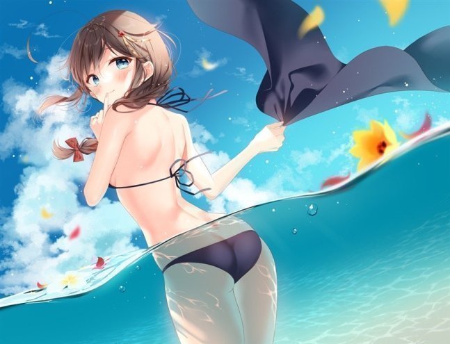 Natsushigure - Kancolle Illustration Fan Book No.18 by moni