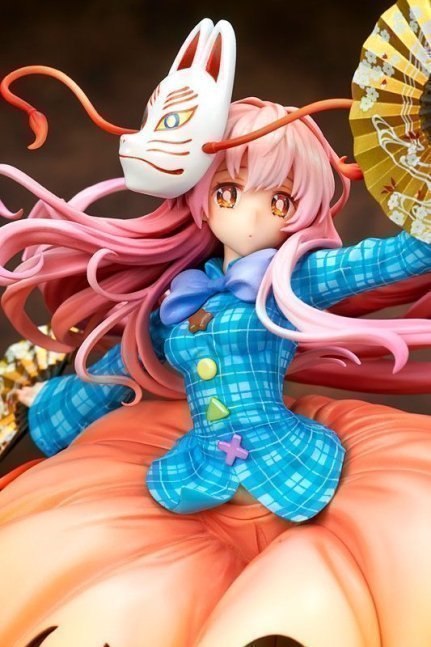 "The Expressive Poker Face" Kokoro Hatano 1/8 Figure [Light Arms Edition] -- Touhou Project