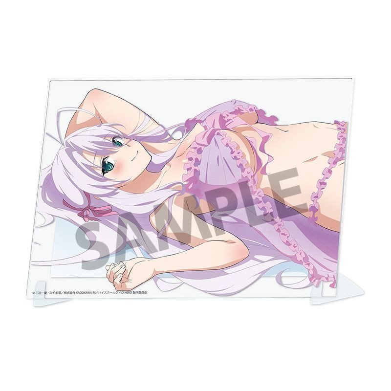 Custom Order #JJ2606ATHX High School DxD Newly Drawn Visual Acrylic  Plate Rossweisse ver.A and B