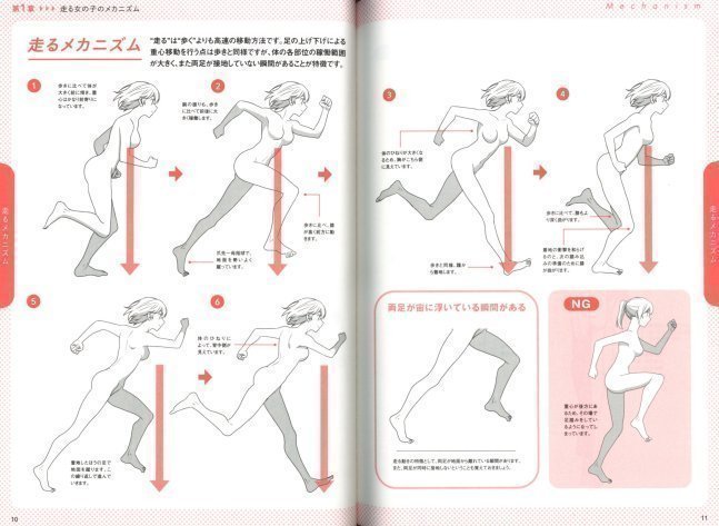 How to Draw Running Girl