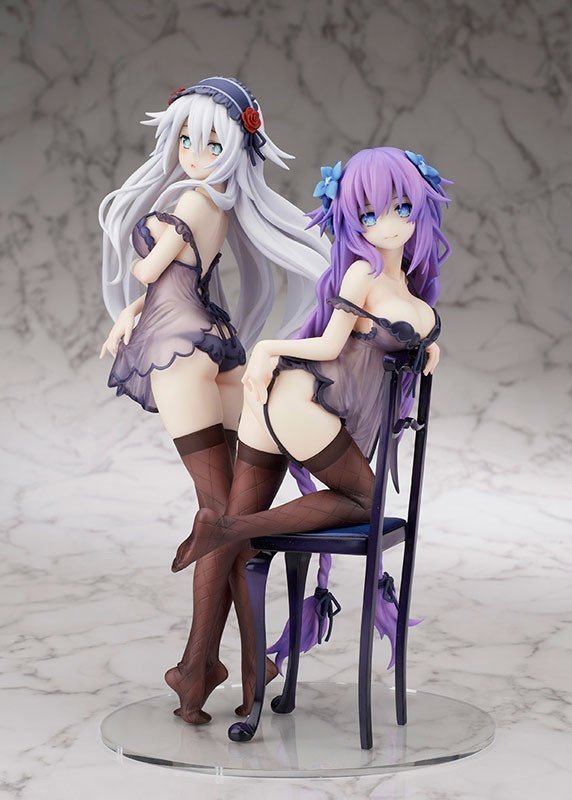 Custom Order #J2601OMJH Purple Heart & Black Heart Figures Set Babydoll ver.