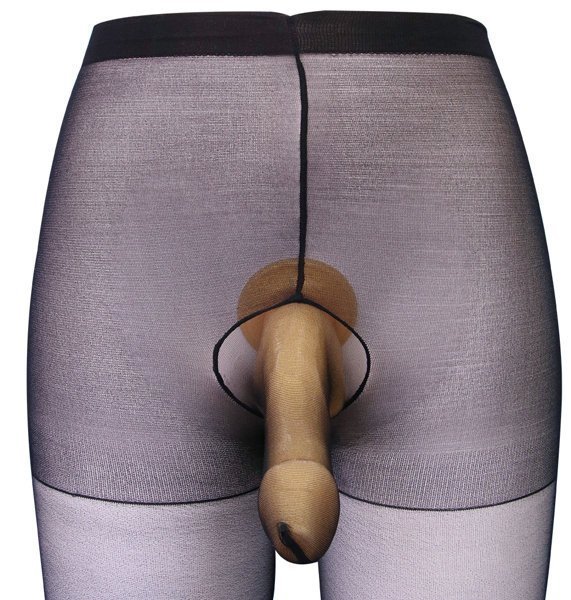 Black Stockings with Pole - Otokonoko F Size