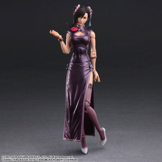 Tifa Lockhart PLAY ARTS Kai Action Figure Fighter Dress Ver. -- Final Fantasy VII Remake