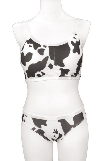 Cow Print Sports Bra & Shorts - Otokonoko 2L