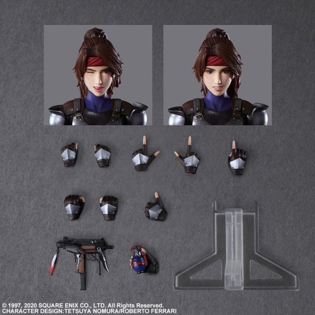 Jessie & Bike SET PLAY ARTS Kai Action Figure -- Final Fantasy VII