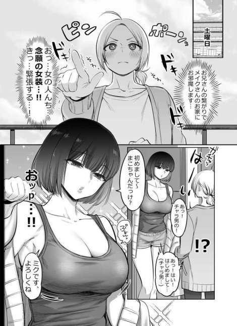 Shoshinsha Josou Danshi wo Osottemita!