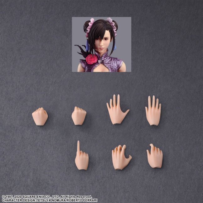 Tifa Lockhart PLAY ARTS Kai Action Figure Fighter Dress Ver. -- Final Fantasy VII Remake