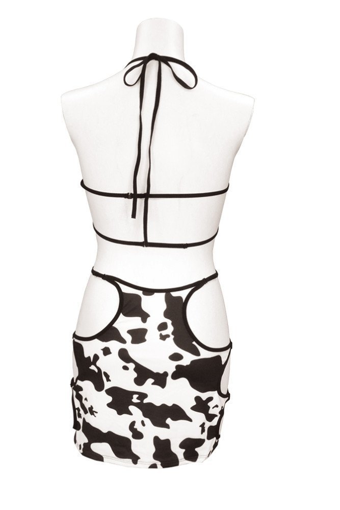 Cow Print Body Conscious Costume - Otokonoko 2L -- Ushigara