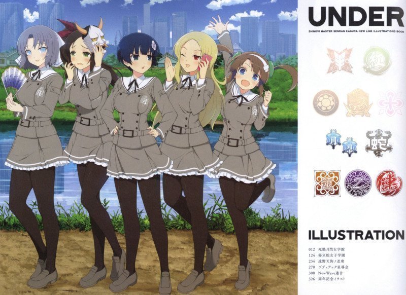 Shinobi Master Senran Kagura NEW LINK ILLUSTRATIONS BOOK【UNDER】