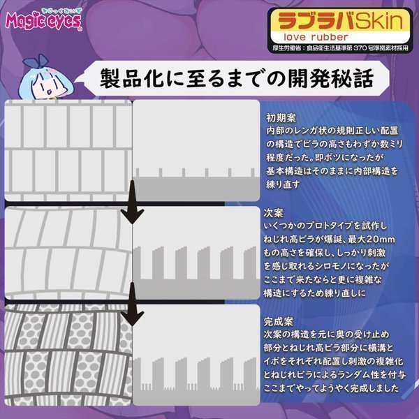 Vagina Imitation Tsubu Bira Spiral ~ Suke Suke (Transparent)