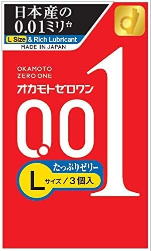 OKAMOTO ZERO ONE ~ L Size & Rich Lubricant
