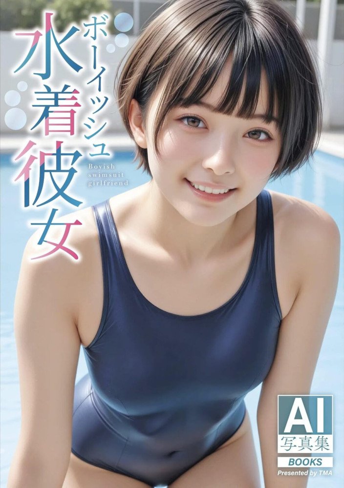 AI Photobook ~ Boyish Girlfriend in a Swimsuit