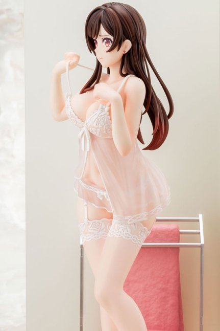 MIZUHARA Chizuru in See-through Lingerie 1/6 Figure Angel White Ver. -- Rent-A-Girlfriend
