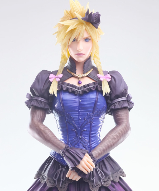 Cloud Strife STATIC ARTS Figure -Dress Ver. -- Final Fantasy VII