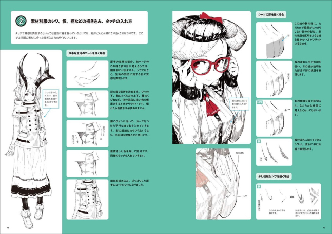 Monochrome Illustration Technique - How to Draw Kemomimi / Tsuno Musume etc.
