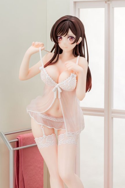 MIZUHARA Chizuru in See-through Lingerie 1/6 Figure Angel White Ver. -- Rent-A-Girlfriend