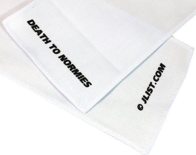 'Death to Normies' Custom Kanji Headband Hachimaki