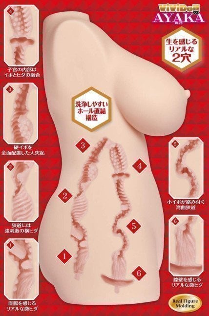 ViViDoll AYAKA  (Dual-Use Torso Type Onahole)