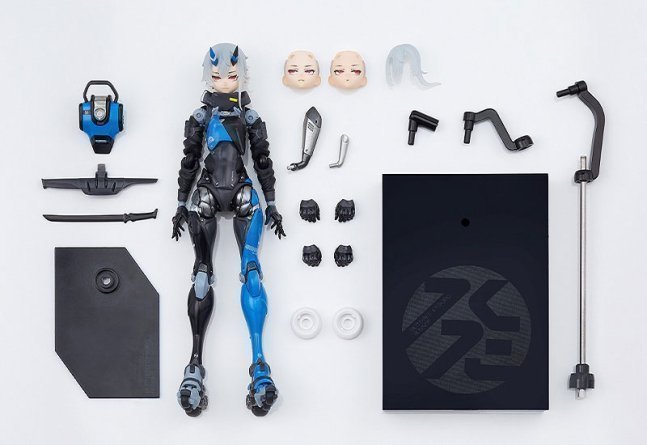 SSX_155 Action Figure "TECHNO AZUR" ver. -- SHOJO-HATSUDOKI MOTORED CYBORG RUNNER