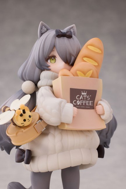 'Tea Time Cats Scene' Meow Town 'Bread House' Clerk & Customer Set Figure