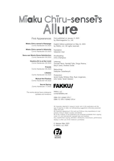 Miaku Chiru-sensei's Allure