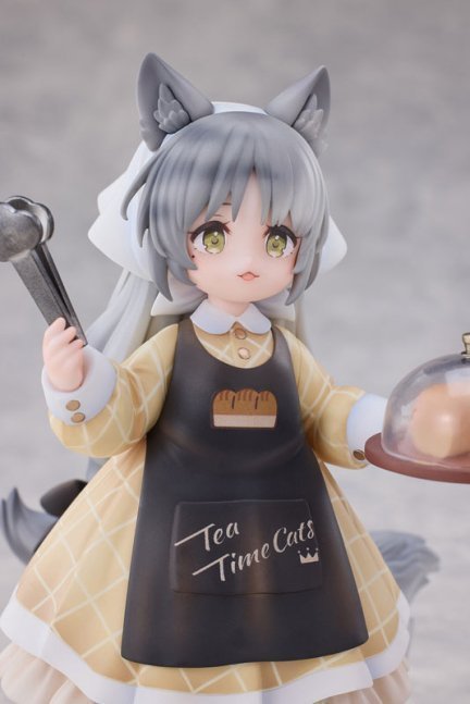'Tea Time Cats Scene' Meow Town 'Bread House' Clerk & Customer Set Figure