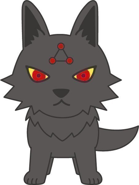 Fushiguro's Shikigami Plush Keychain Divine Dog: Black -- Jujutsu Kaisen