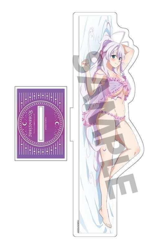Custom Order #JJ2606ATHX High School DxD Newly Drawn Visual 'BIG' Acrylic  Plate Rossweisse ver.A and B