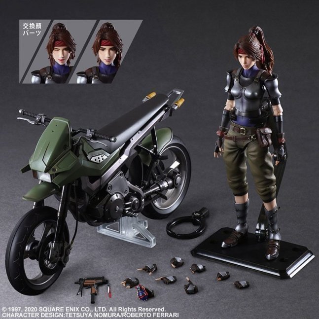 Jessie & Bike SET PLAY ARTS Kai Action Figure -- Final Fantasy VII