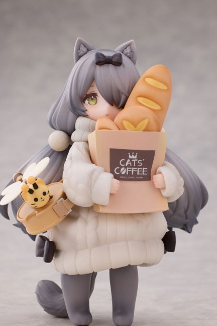 'Tea Time Cats Scene' Meow Town 'Bread House' Clerk & Customer Set Figure