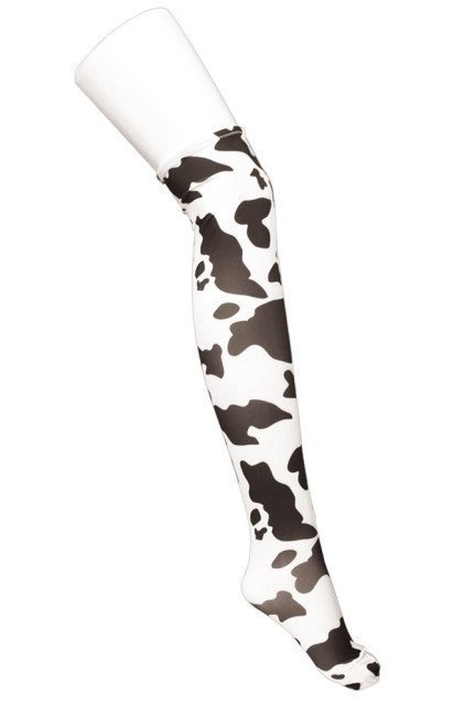 Cow Print Knee Socks