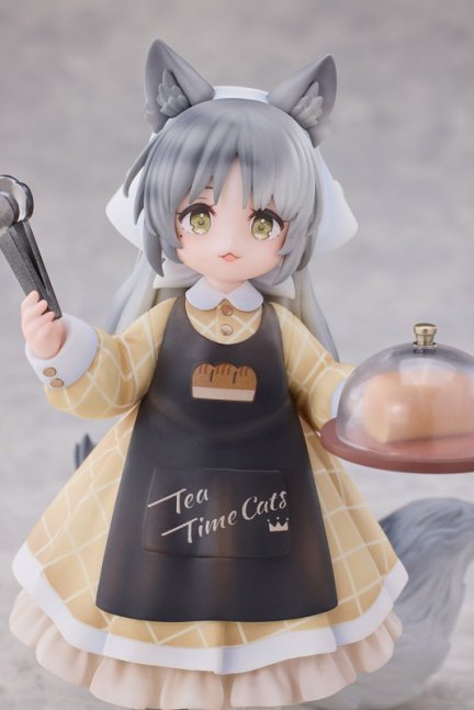 'Tea Time Cats Scene' Meow Town 'Bread House' Clerk & Customer Set Figure