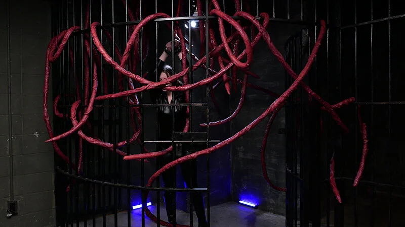 Blonde Investigator Trapped by Tentacle Tissue -- Melody Hiina Marks