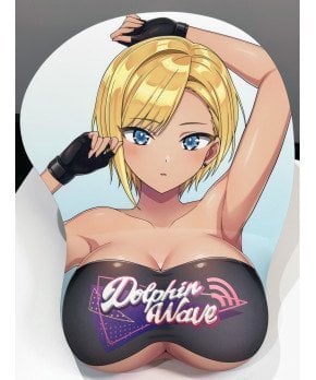 Dolphin Wave Life Sized Oppai Mousepad -- Mashio Murahaya