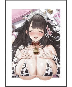 [HamiArt] Cow-Print Bikini Maid - Momoka Makino A4