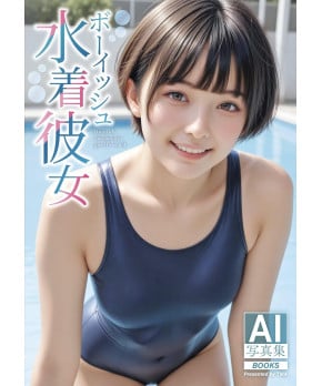AI Photobook ~ Boyish Girlfriend in a Swimsuit