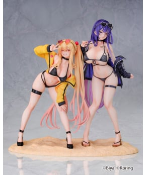 Yuna & Sayuri 1/6 Figures - 2 Figure Set w/Special Base Illustration by Biya & K Pring