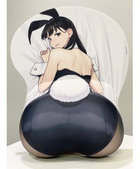 Kuro Bunny (Black Bunny)  Life-Sized Mousepad (Yom) - Illustrated Tail ver.