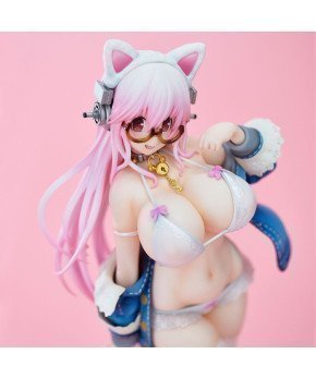 Super Sonico Figure White cat ver.